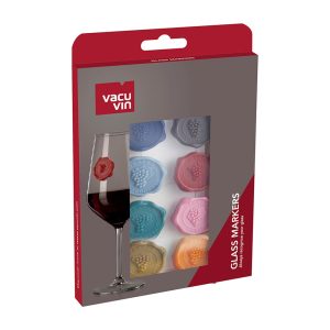 Set marcatori de sticla 8 piese VACU VIN