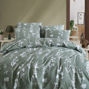 Lenjerie pat 1 persoane DOHA GREEN 2 piese