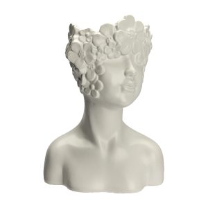 Decoratiune portret cu flori ARELA, 19 cm