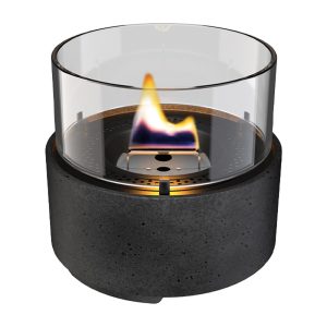 Lumanare ambientala M TENDERFLAME negru lava