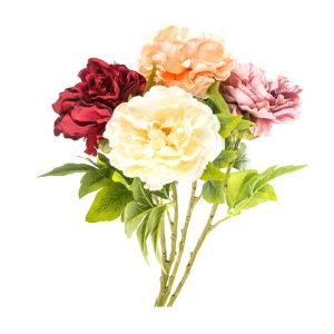 Floare decorativa PEONY, 66 cm, plastic