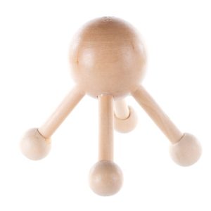 Accesoriu masaj corporal BATHLUX, 8x8x8,3 cm, lemn