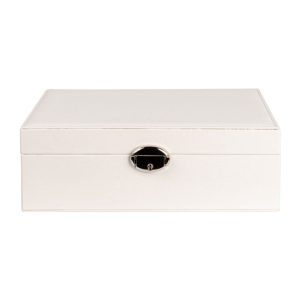 Cutie bijuterii M SIERA alb, 23x18,5x9 cm