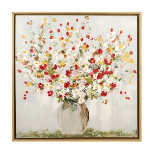 Tablou BLOOMING WHISPERS, 40x40 cm