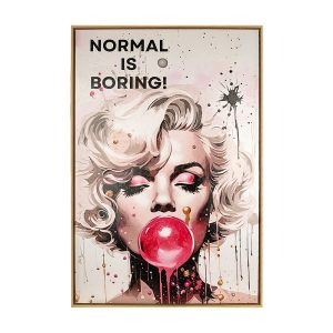 Tablou NORMAL IS BORING, 60x90 cm