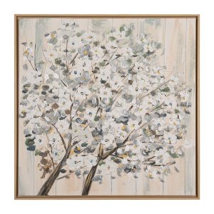 Tablou WHITE CHERRY BLOSSOM, 60x60 cm