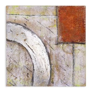 Tablou pictat manual Secret Space 40x40 cm