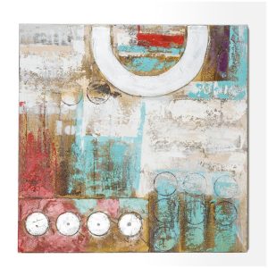 Tablou pictat manual Fistic 60x60 cm