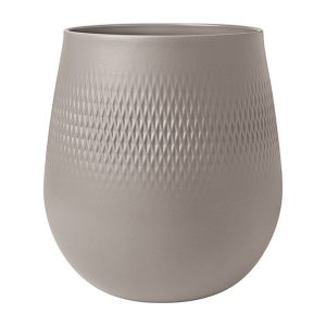 Vaza L MANUFACTURE COLLIER, nisip, 20,8x23 cm