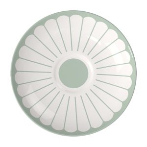 Farfurie ceasca cafea FLEUR, 14.8 cm, verde