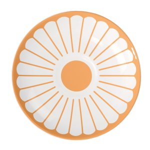 Farfurie ceasca cafea FLEUR, 11.7 cm, portocaliu