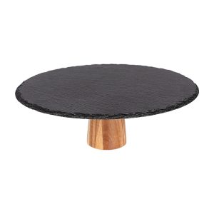 Platou servire cu picior AMARA, 30x10 cm