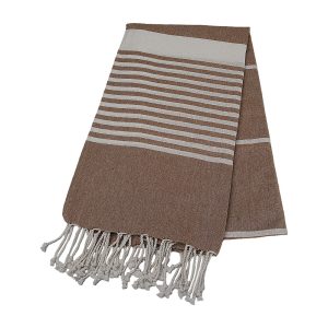 Prosop de plaja NOTUS, 100x180 cm, maro