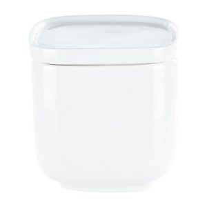 Zaharnita WHITE SQUARE, 8x8.3 cm, portelan