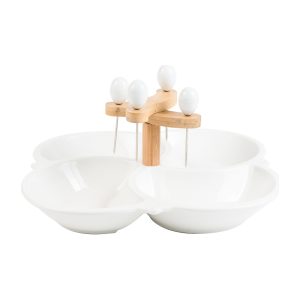 Platou aperitiv cu furculite MADISON, 25x13,5 cm