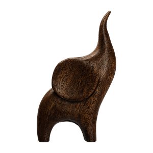 Decoratiune elefant WOODEN DECOR, 6x13x23 cm