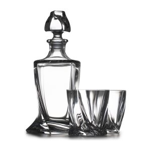 Set whisky QUADRO, sticla si 6 pahare