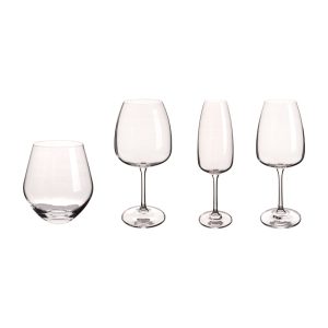 Set 16 pahare FASCINO, sticla cristalina