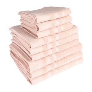 Prosop 50x90 cm LEYNA, roz pudra