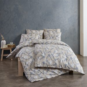 Lenjerie pat 2 persoane MAGGIE BLUE 3 piese