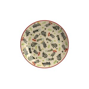 Farfurie desert HERBAL rosu, 20 cm