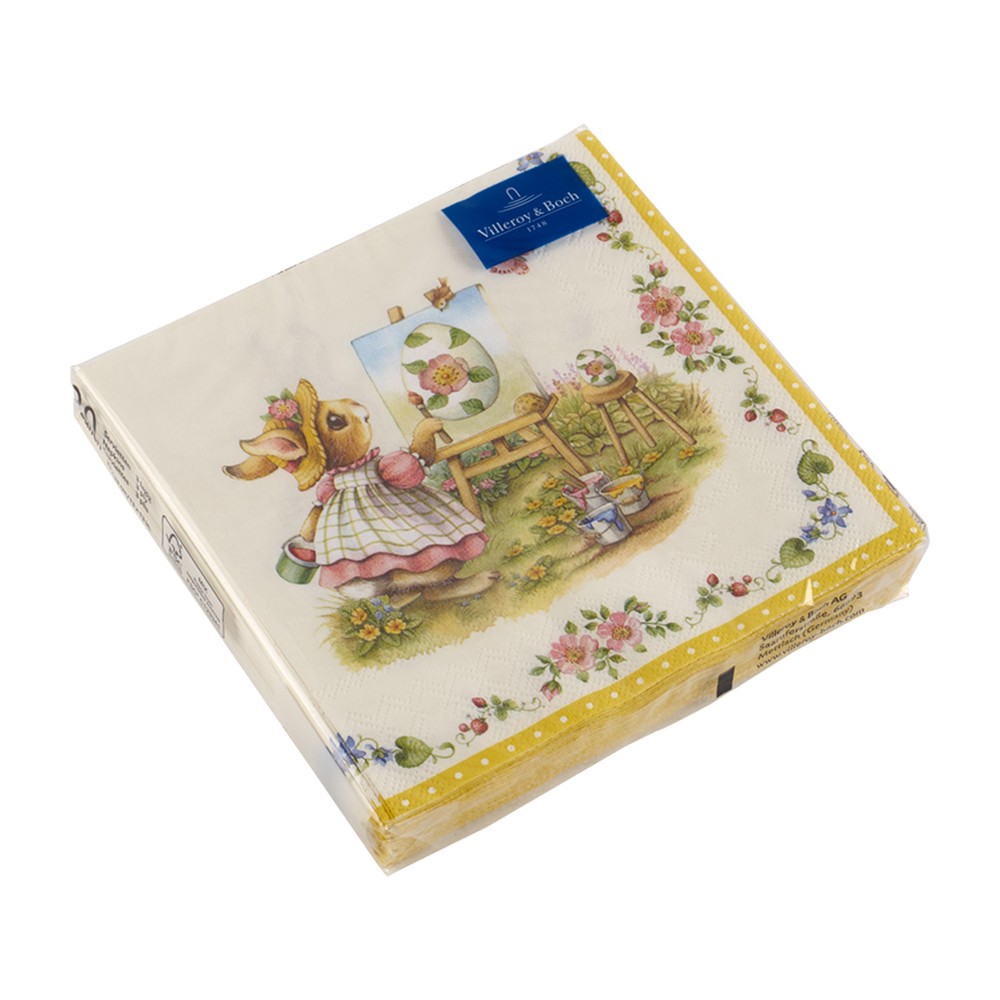 Servetele EASTER ACCESSOIRES BUNNIES, 33x33 cm