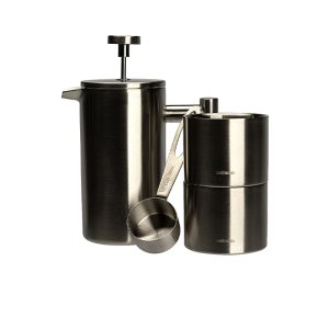 Set 4 piese presa si accesorii cafea ROAST