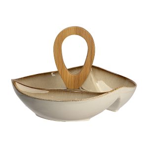 Platou aperitiv NADIN maro, 23,7x23,7x16 cm