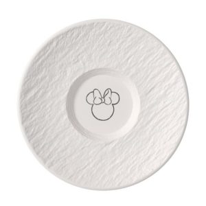 Farfurie ceasca MANROCK MICKEY, 15.4 cm, alb