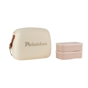 Geanta frigorifica cu 2 caserole POLARBOX crem, 6 L