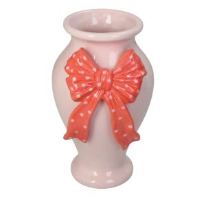 Vaza PINK BOW, 13x12x20 cm, ceramica