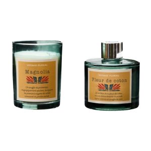 Set lumanare parfumata si parfum de camera MAGNOLIA
