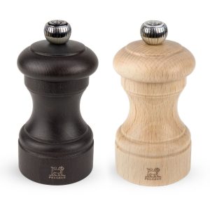 Set 2 rasnite BISTRO, lemn, ciocolata-fag natur, 10 cm