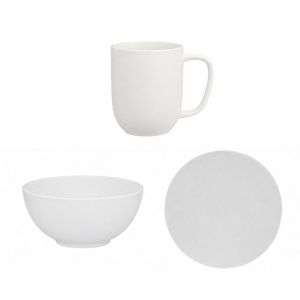 Set farfurii si cani 16 piese CLASSICO, portelan englezesc