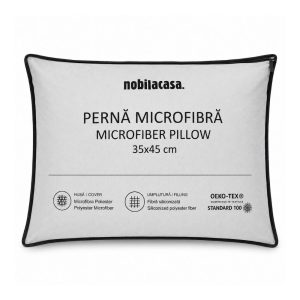 Perna microfibra CALMA, 35x45 cm, 250gr, alb