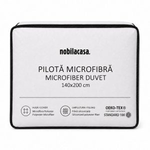 Pilota microfibra CALMA, 140x200 cm, alb