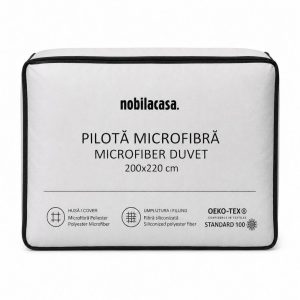 Pilota microfibra CALMA, 200x220 cm, alb