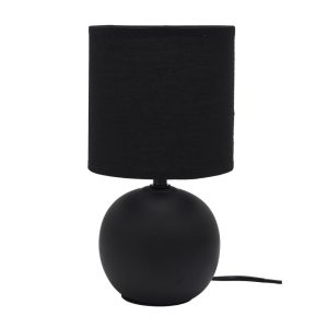 Veioza NOCTURN, 25 cm, ceramica, negru