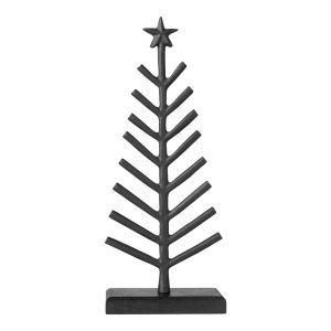 Decoratiune brad CHRISTMAS CHIC, 30 cm, aluminiu, lemn