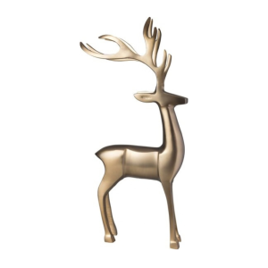 Decoratiune ren auriu CHRISTMAS CHIC, 44 cm, aluminiu