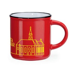 Cana PIATA UNIRII, 300 ml, ceramica, rosu