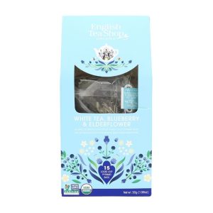 Ceai alb BIO, afine & soc, 15 piramide 30 gr