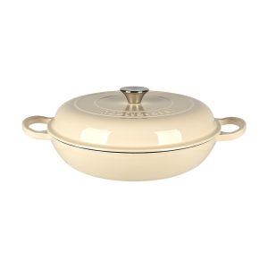 Cratita din fonta ENJOY COOKING, 30x6 cm, crem